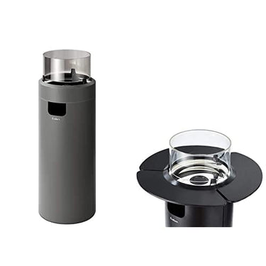 Enders 5605 Feuerstelle NOVA LED L, Grau + 3er Set Tischablage, Schwarz im Sale